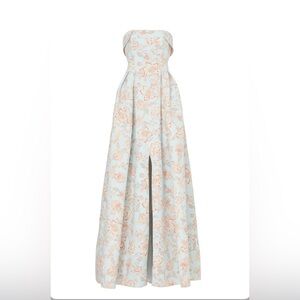 Sachin & Babi Brielle Strapless Floral Gown